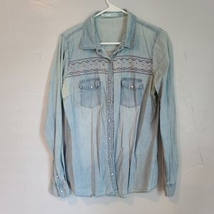 Long Sleeve Denim Shirt